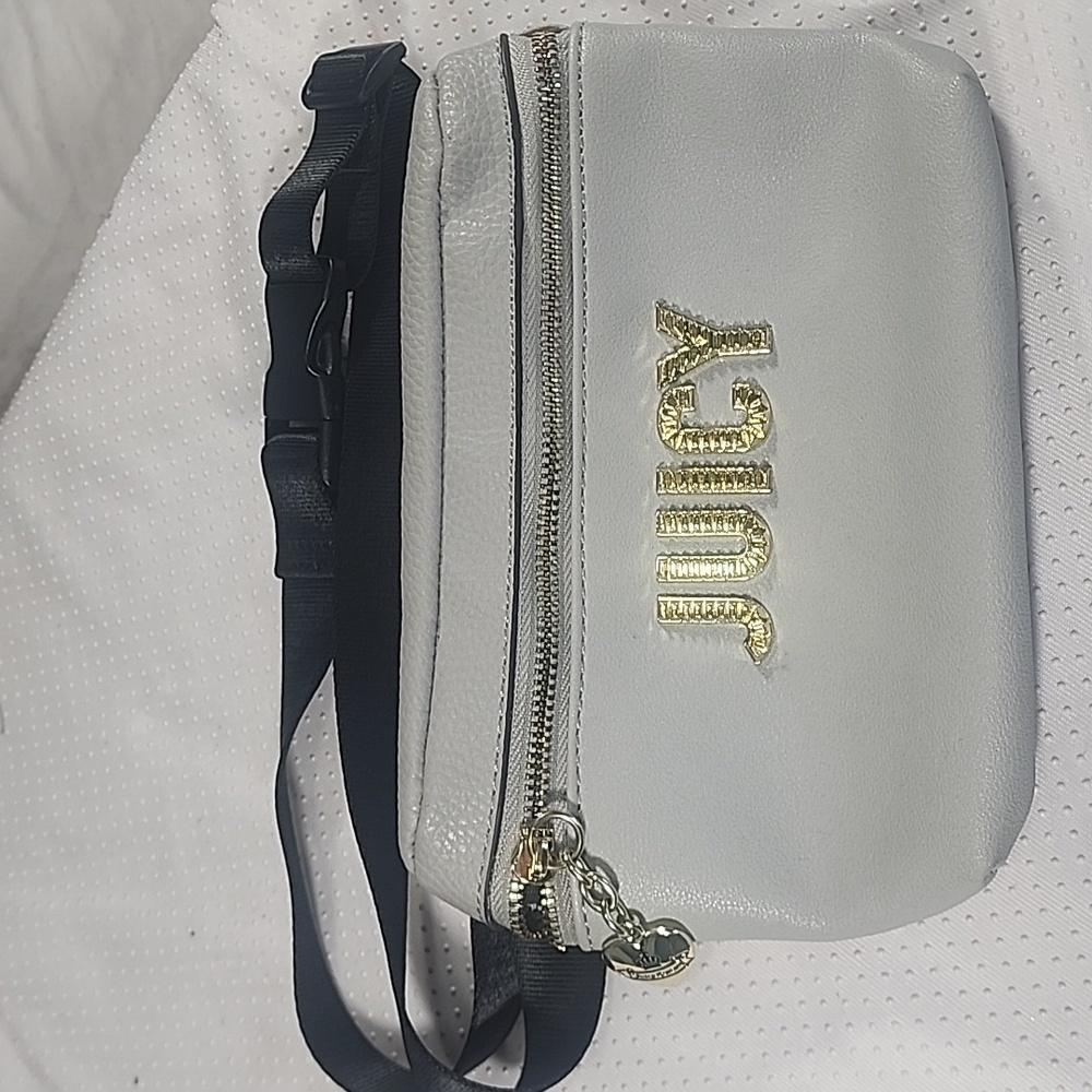Juicy Couture BLANK CHECK Pebbled Belt Bag Fanny Pack - Picture 14 of 14
